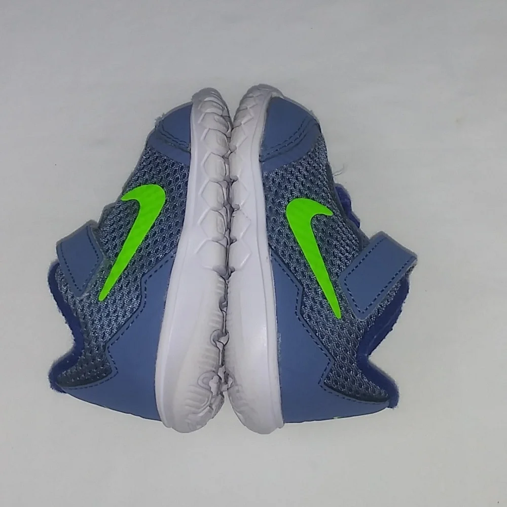 Nike Kids Blue and Green Sneakers